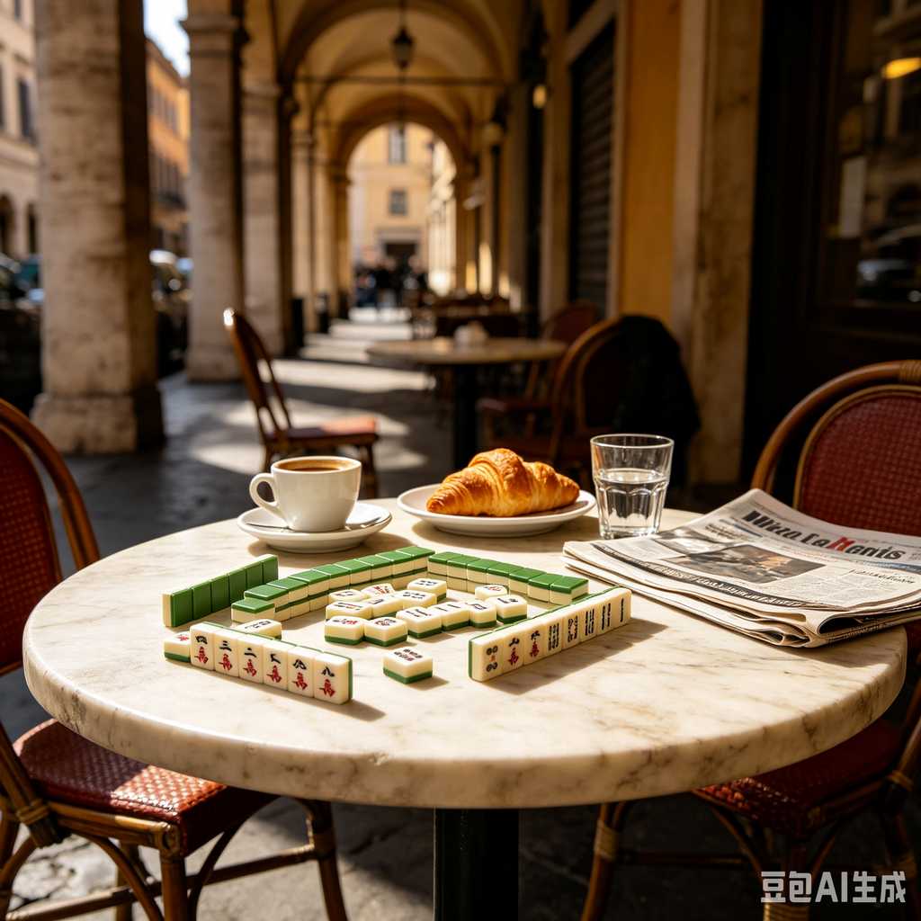 hand painted mahjong tiles